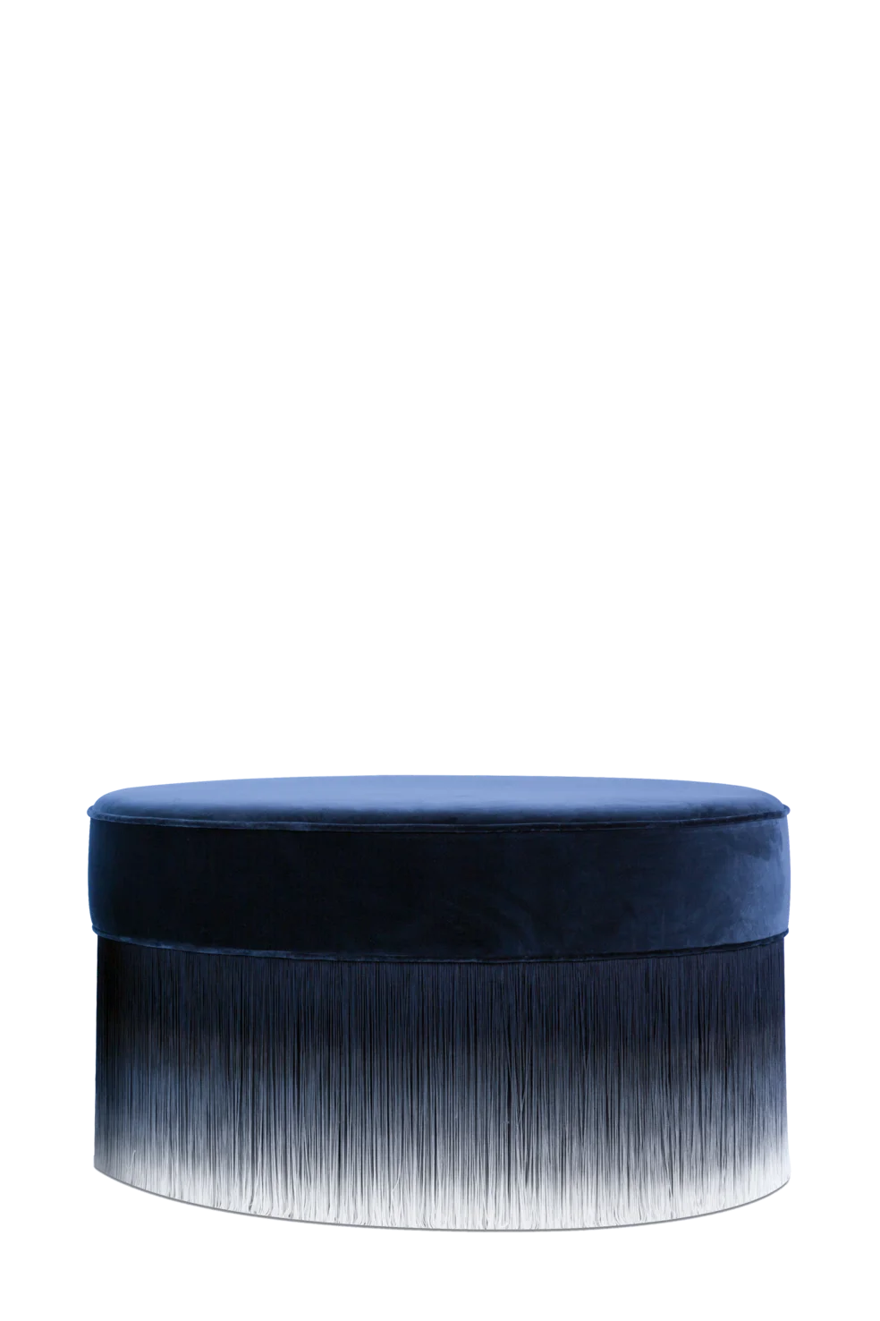 Amami Pouf 80 Blue front view